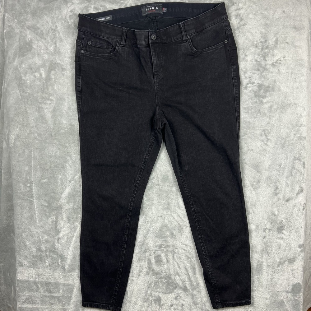 Torrid‎ Premium Bombshell Skinny Jeans Women Plus 20R Stretch Black High Rise